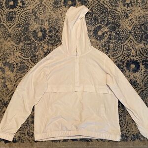 White Hooded Pullover